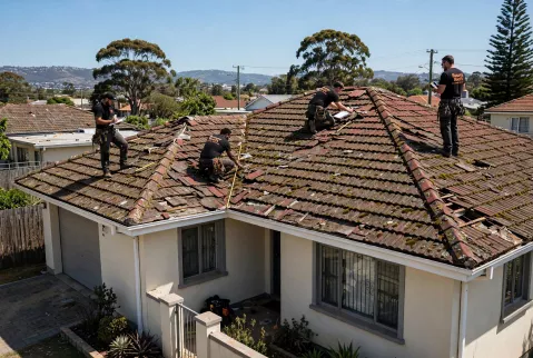 before roof replacement